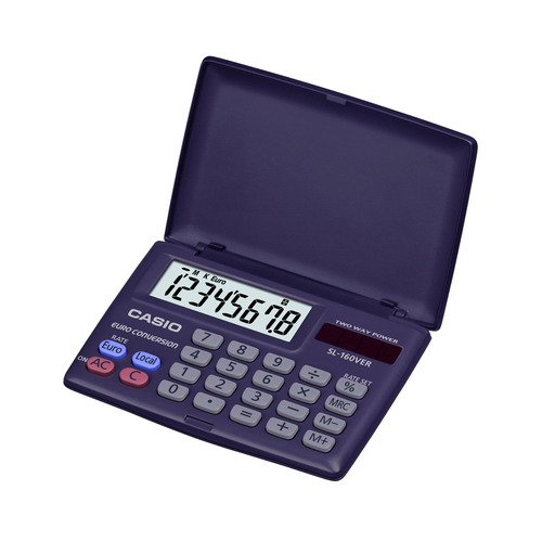 CALCULADORA DE BOLSILLO SL-160VER CASIO