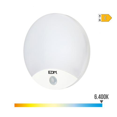 APLIQUE REDONDO EXT LED CON SENSOR MOVIMIENTO 13W 1850Lm EDM