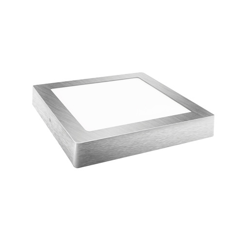 DOWNLIGHT LED CUADRADO PLATA 24W FRÍA MATEL