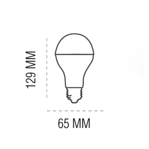 BOMBILLA LED SAMSUNG A-65 E27 20W FRIA MATEL