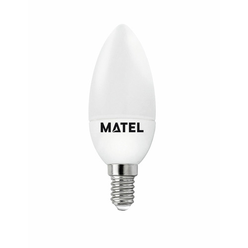 BOMBILLA LED VELA E14 7W FRIA MATEL