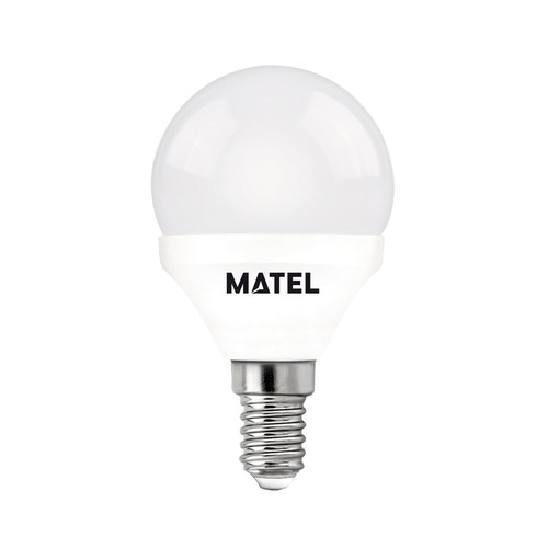 BOMBILLA LED ESFERICA E14 7W FRIA MATEL