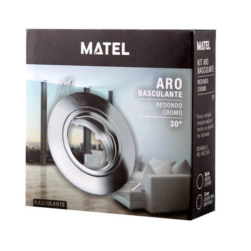 KIT ARO BASCULANTE REDONDO CROMO MATEL