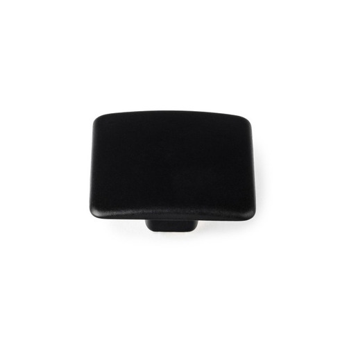 POMO CUADRADO ZAMAK NEGRO MATE 37X37X19 mm REI