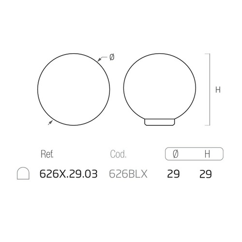 POMO REDONDO BLANCO MATE Ø 29mm NESU