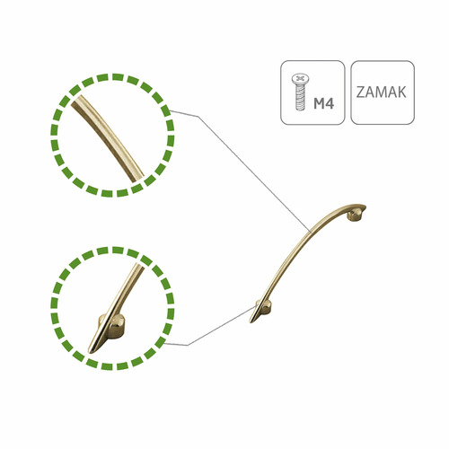 ASA TIRADOR NIQUELADO NEGRO 128mm AMIG