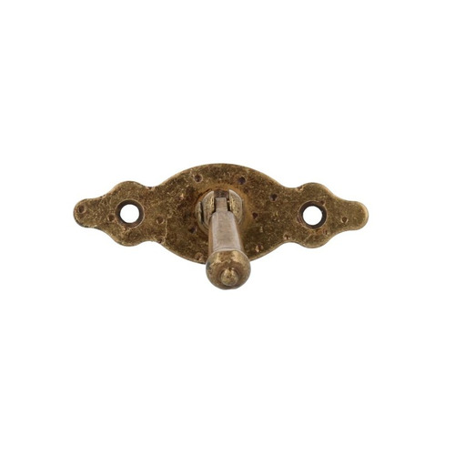 TIRADOR HORIZONTAL CON PLACA ACERO CUERO 80mm AMIG