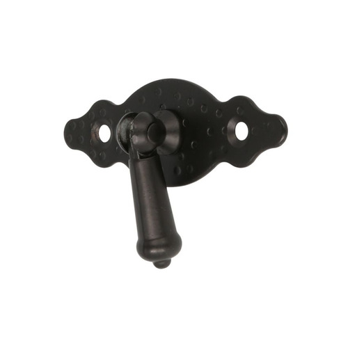 TIRADOR HORIZONTAL CON PLACA ACERO NEGRO 80mm AMIG