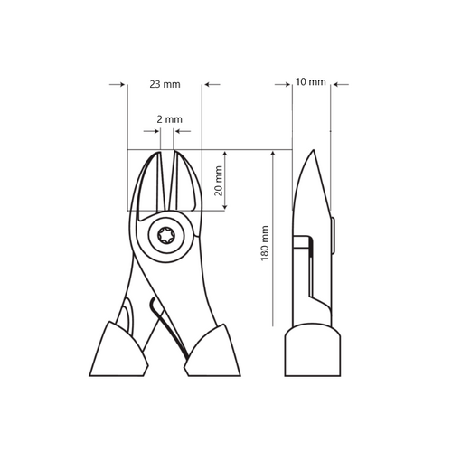 ALICATE ERGO™ CORTE DIAGONAL 2101GC-180 BAHCO