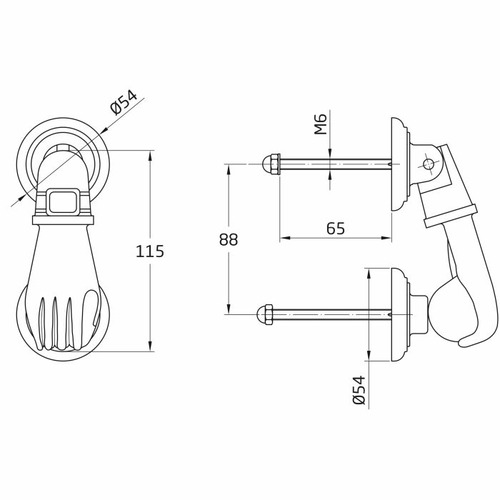 ALDABA RUSTICA ACERO NEGRO 113X54 mm AMIG