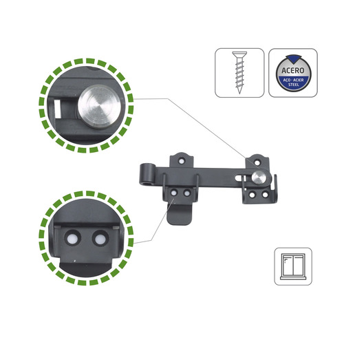 ALDABILLA ACERO NEGRO 130 mm AMIG