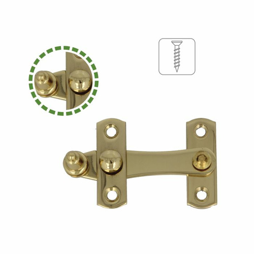 ALDABILLA LATON PULIDO IZQUIERDA 75X46 mm AMIG