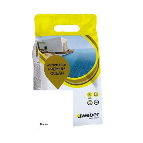 WEBER WEBERCOLOR PREMIUM OCEAN BLANCO BOLSA 3KG