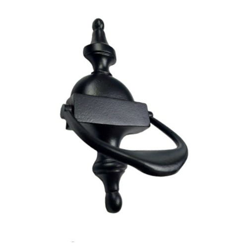 ALDABA LLAMADOR PUERTA FORJA NEGRO 210mm
