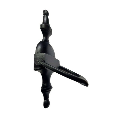 ALDABA LLAMADOR PUERTA FORJA NEGRO 210mm