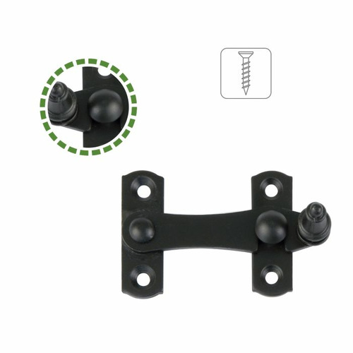 ALDABILLA ACERO NEGRO DERECHA 75X46 mm AMIG