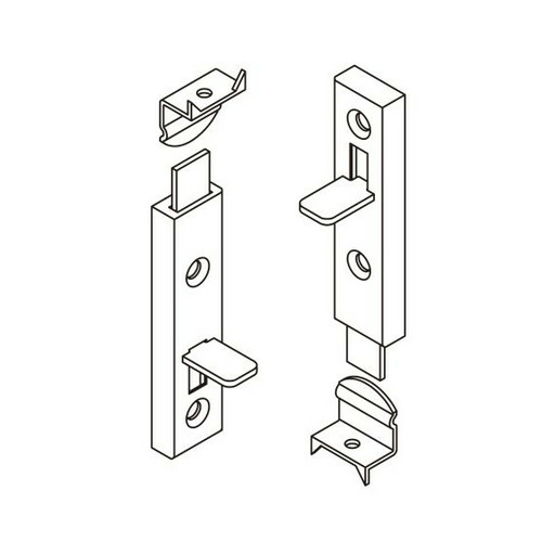 PASADOR SOBREPONER LATON BARNIZADO (PACK 2) 80 MM AMIG