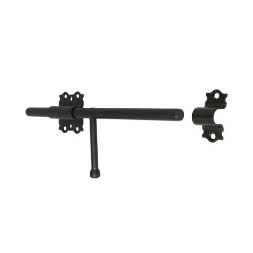 PASADOR HORIZONTAL SOBREPONER ACERO NEGRO 300 mm AMIG