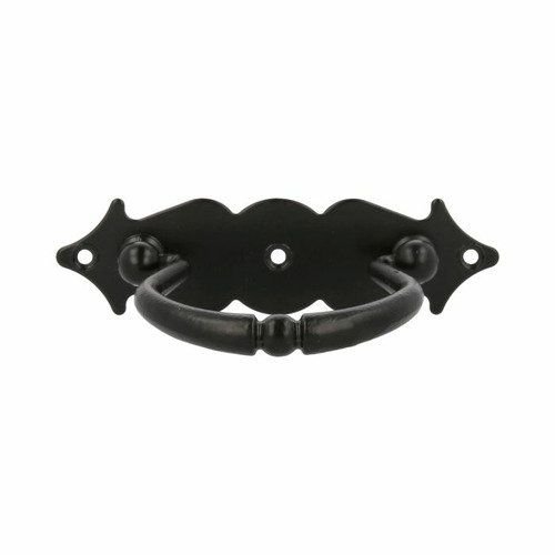 ASA TIRADOR HORIZONTAL ACERO NEGRO CON ANILLA 100 mm AMIG