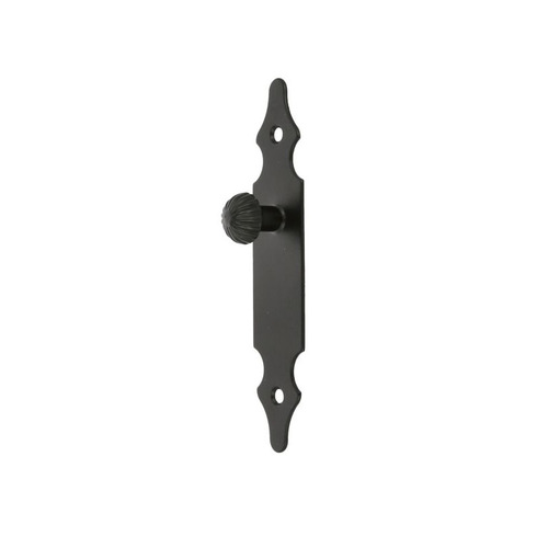 TIRADOR VERTICAL ESCUDO ACERO NEGRO 146 mm AMIG