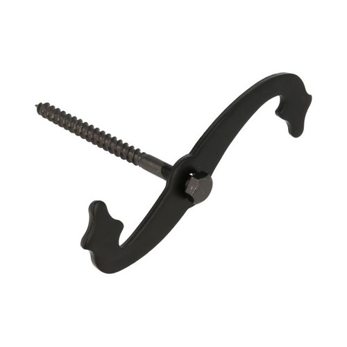 RETENEDOR CONTRAVENTANA ACERO NEGRO TIPO S 105X131 mm AMIG