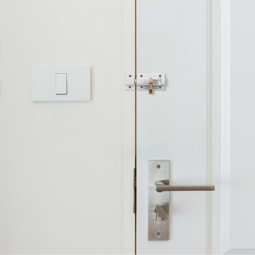 PASADOR SOBREPONER ALUMINIO PLATA 100 mm AMIG