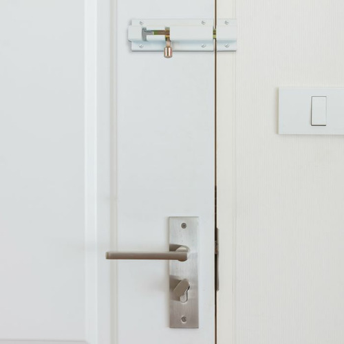 PASADOR SOBREPONER ALUMINIO BLANCO 250 mm AMIG