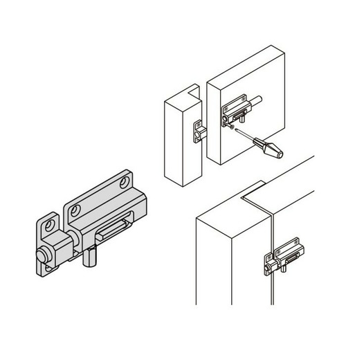 PASADOR SOBREPONER ALUMINIO ORO 150 mm AMIG