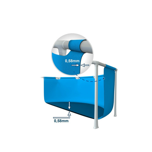 PISCINA RECTANGULAR DESMONTABLE PRISM FRAME 400X200X122 INTEX
