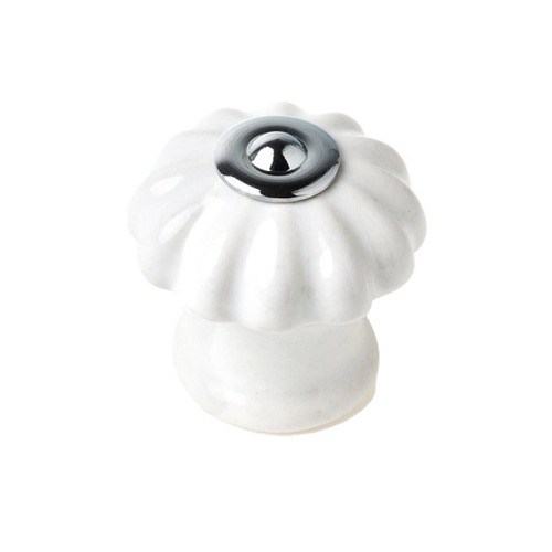 POMO REDONDO PORCELANA BLANCO ø 28 mm REI