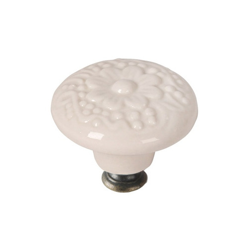 POMO REDONDO PORCELANA BLANCO ø 44mm REI