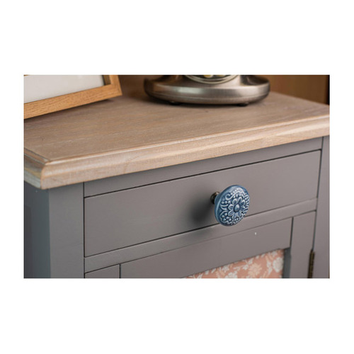 POMO REDONDO PORCELANA AZUL ø 44mm REI