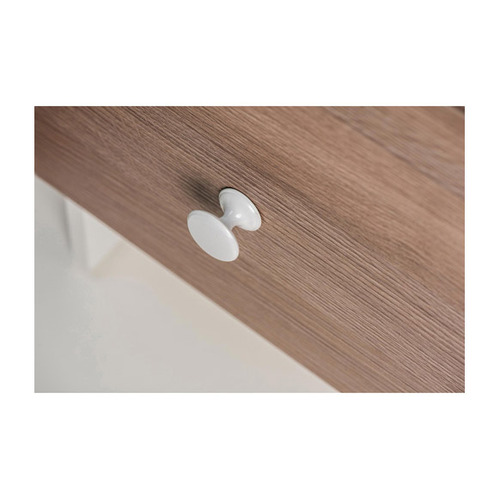 POMO REDONDO ZAMAK BLANCO PORO ø 20mm REI