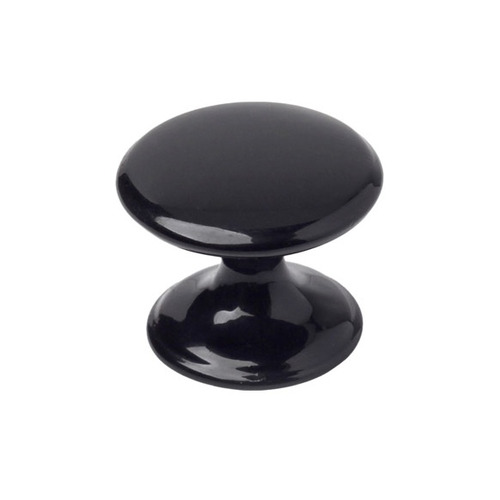 POMO REDONDO ZAMAK NEGRO ø 33mm REI