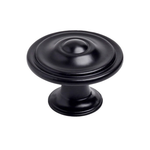 POMO REDONDO ZAMAK NEGRO ø 35mm REI