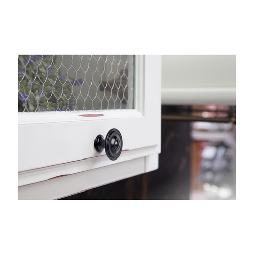 POMO REDONDO ZAMAK NEGRO ø 35mm REI