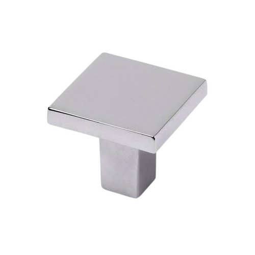 POMO CUADRADO ZAMAK CROMO MATE 30mm REI