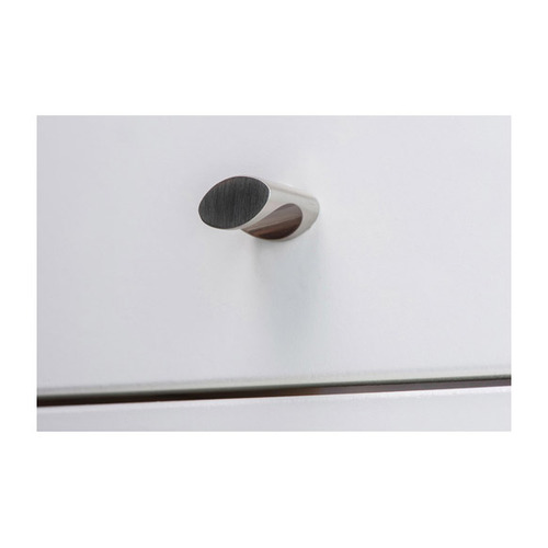 POMO OVALADO ZAMAK NIQUEL SATINADO 17 mm REI