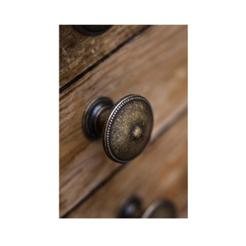 POMO REDONDO ZAMAK CUERO VIEJO ø 30mm REI