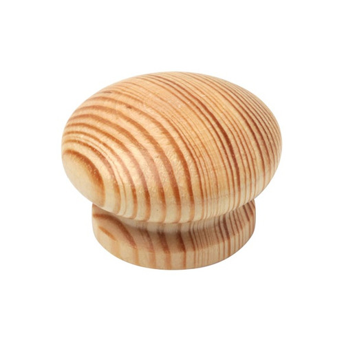 POMO REDONDO MADERA PINO LACA TRANSPARENTE ø 44MM REI