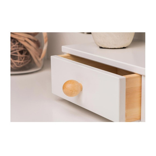 POMO REDONDO MADERA HAYA LACA TRANSPARENTE ø 29MM REI