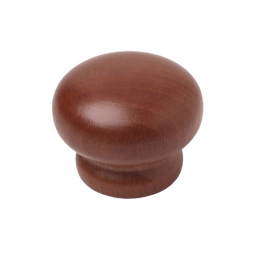 POMO REDONDO MADERA HAYA LACA NOGAL ø 40MM REI