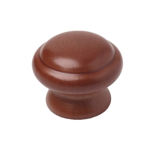 POMO REDONDO MADERA HAYA LACA NOGAL ø 40MM REI