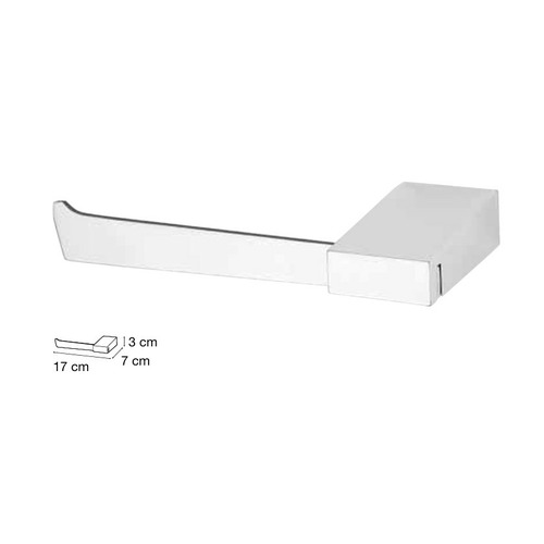 GEMINIS PORTARROLLOS AUXILIAR SIN TAPA 17CM CROMO