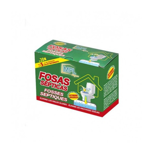 LIMPIADOR FOSAS SEPTICAS 20 BOLSAS MPL