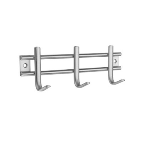 COLGADOR ATORNILLAR ACERO INOX 3 GANCHOS 22CM INOFIX