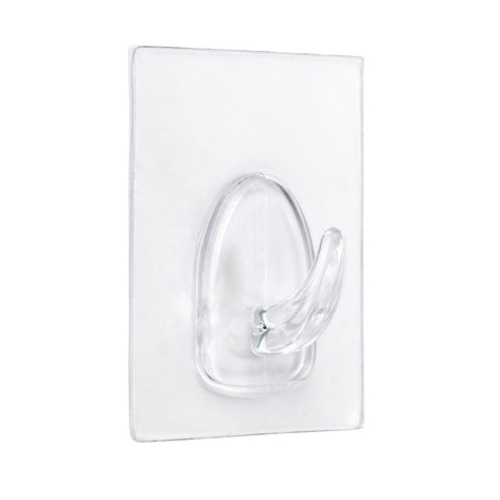 COLGADOR ADHESIVO REUTILIZABLE TRANSPARENTE 3KG INOFIX