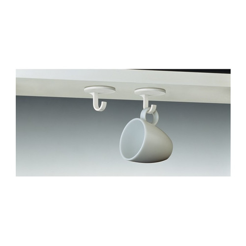 COLGADOR ADHESIVO TAZAS PACK 4 BLANCO INOFIX