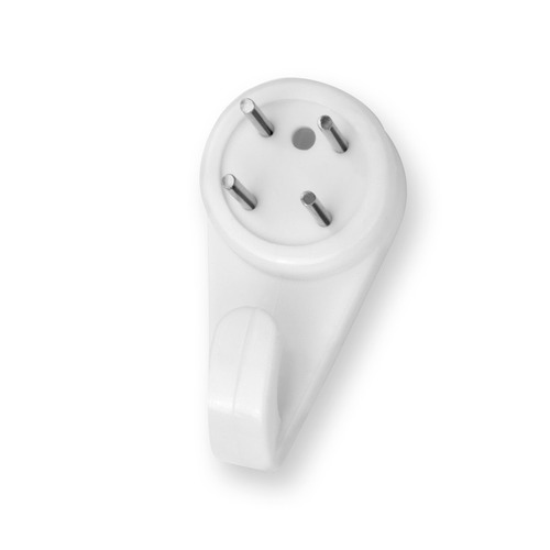 COLGADOR CUELGA FACIL BLANCO PACK 4 INOFIX