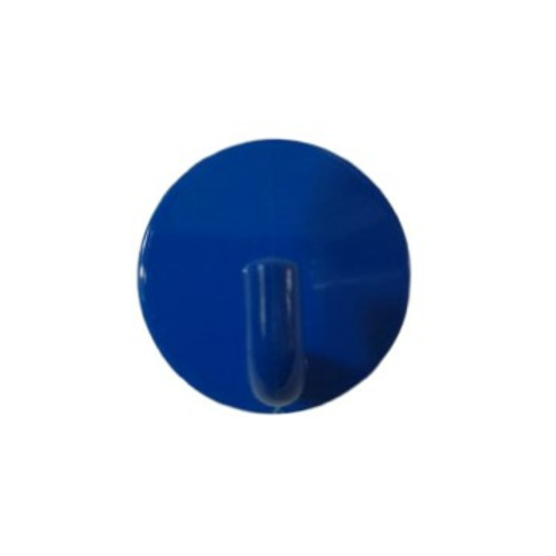 COLGADOR ADHESIVO AZUL REDONDO PACK 2 INOFIX